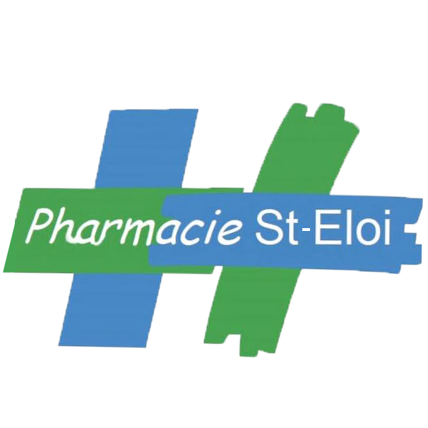 Logo pharmacie saint eloi contour blanc